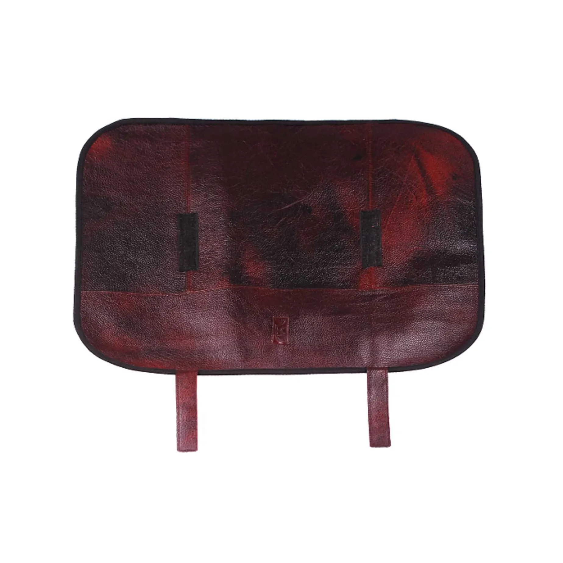 Red Buffalo Leather Knife Roll, 6 Slots