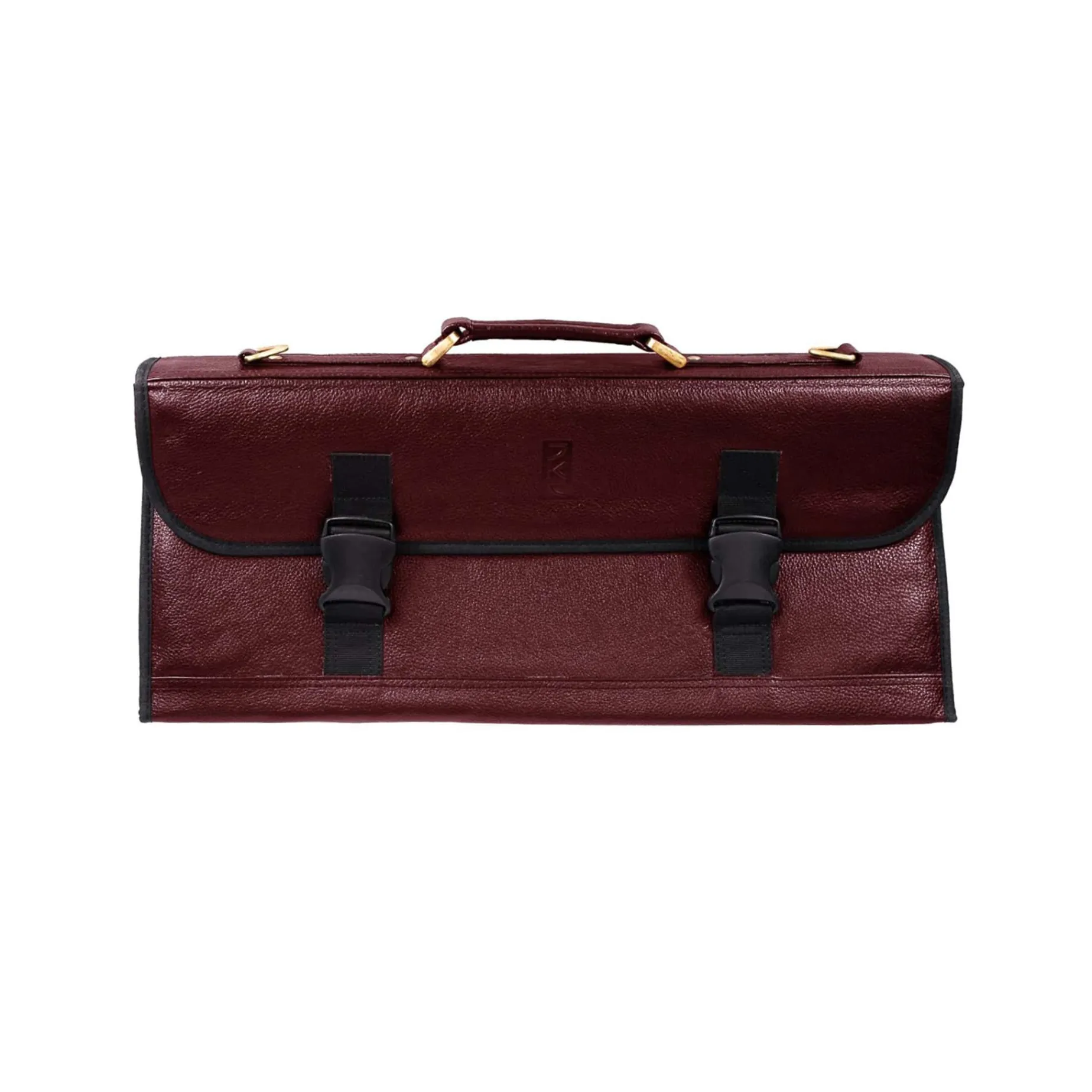 Red Buffalo Leather Knife Bag, 11 Slots
