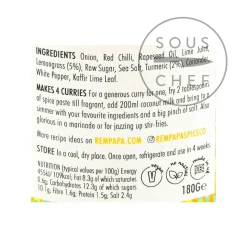 Rempapa Peranakan Turmeric & Lemongrass Spice Paste, 180g