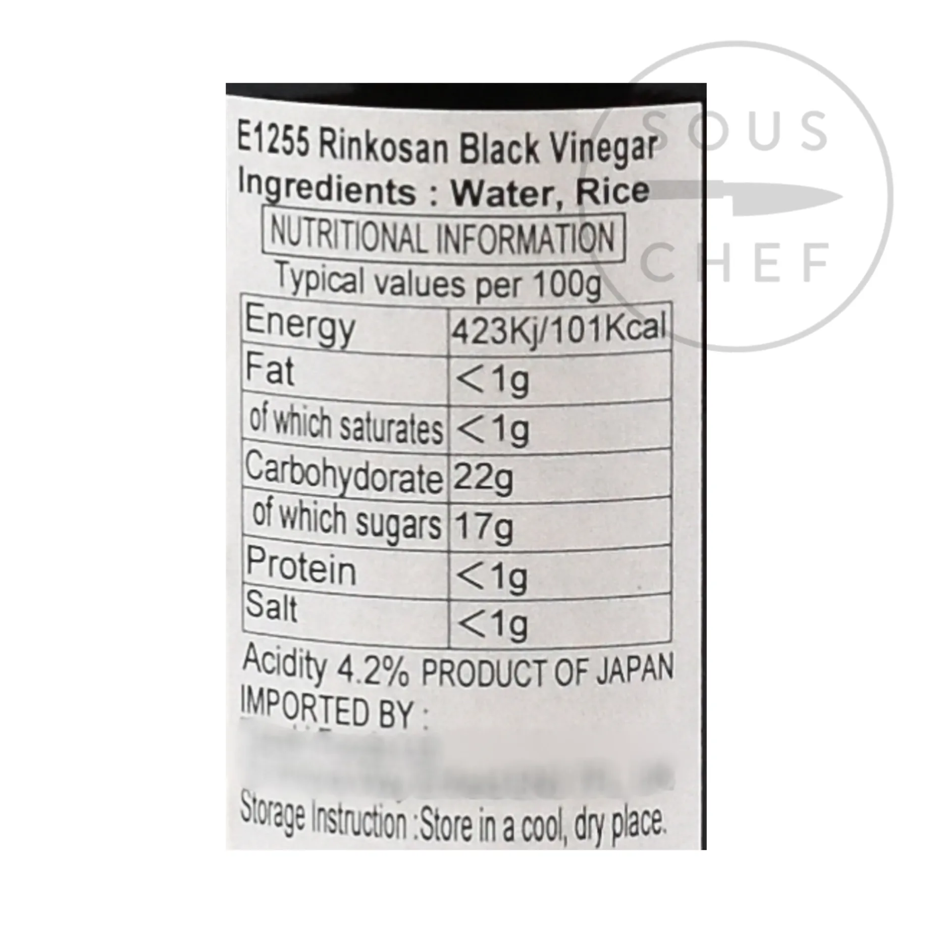 Rinkosan Black Vinegar, 360ml