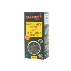 Sabarot AOP Green Puy Lentils, 500g
