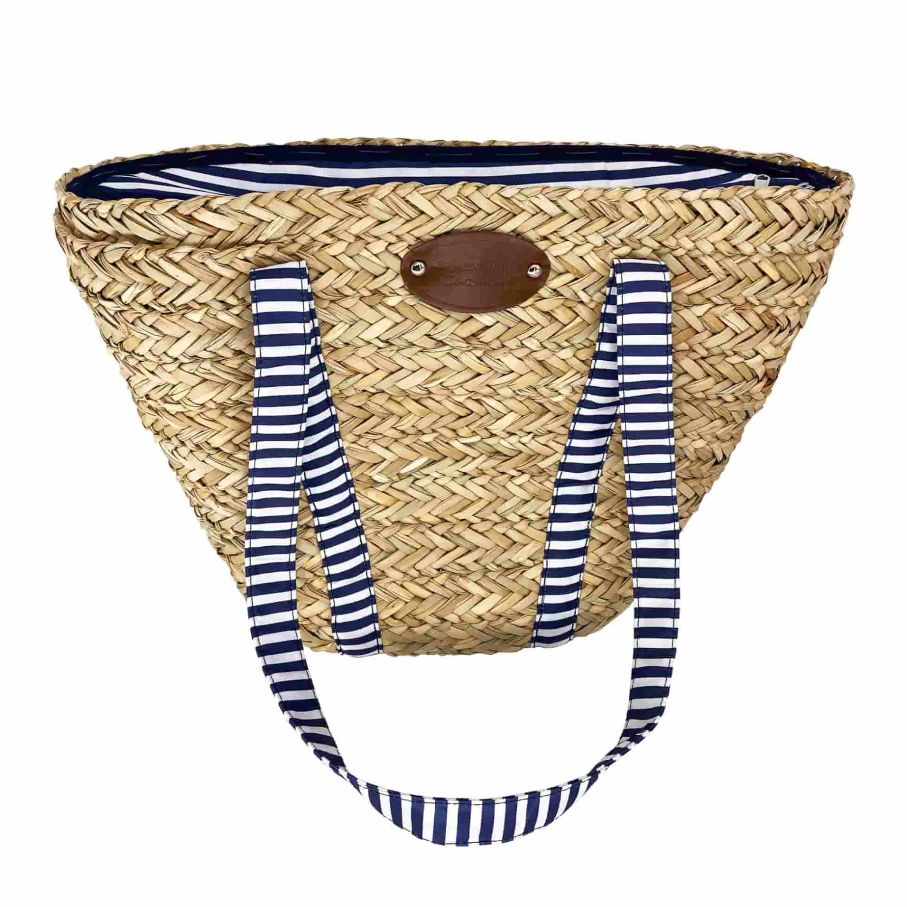 Sac de Plage Riviera Blue Stripe Picnic Tote, 4 Person