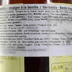 Sanbaizu Vinegar With Bonito, 180ml
