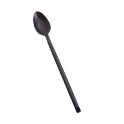 Sarah Petherick Black Horn Kitami Long Dessert Spoon, 20cm