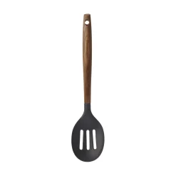 Scanpan Carbonized Ash & Silicone Slotted Spoon, 31cm