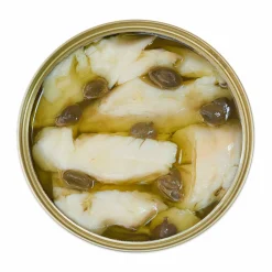 Sea Sisters Tinned Cornish Hake With Rosemary & Capers, 110g