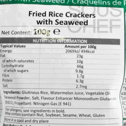 Seaweed Rice Crackers, 100g