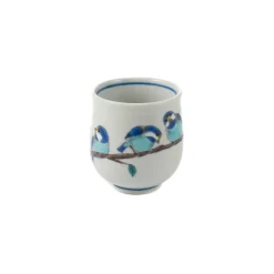 Seikou Porcelain Birds on Branch Sake Cup