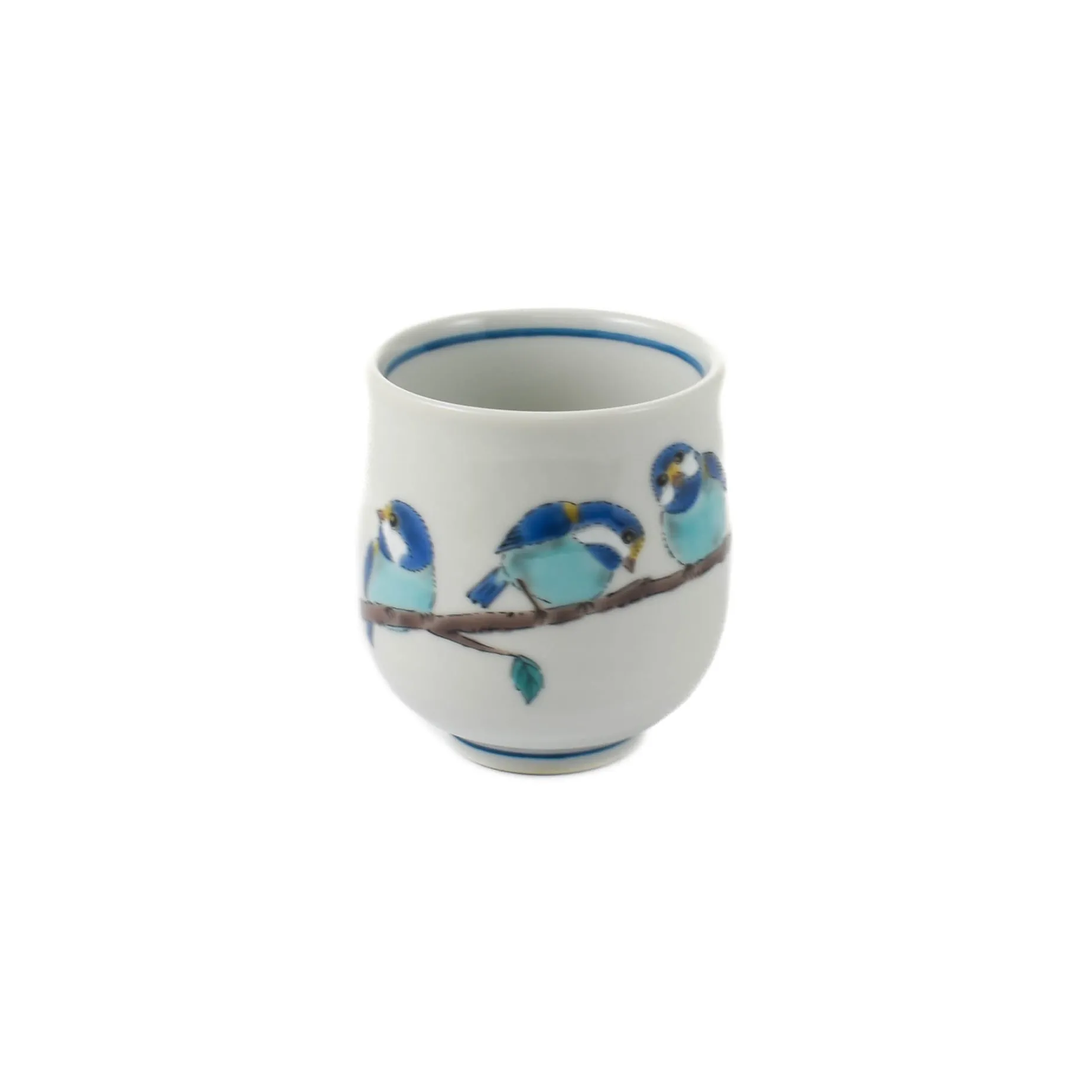 Seikou Porcelain Birds on Branch Sake Cup