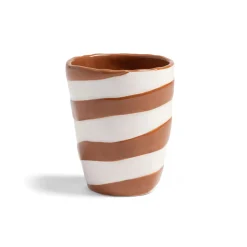 Set of 4 Abstract Stripe Tumblers, 10cm