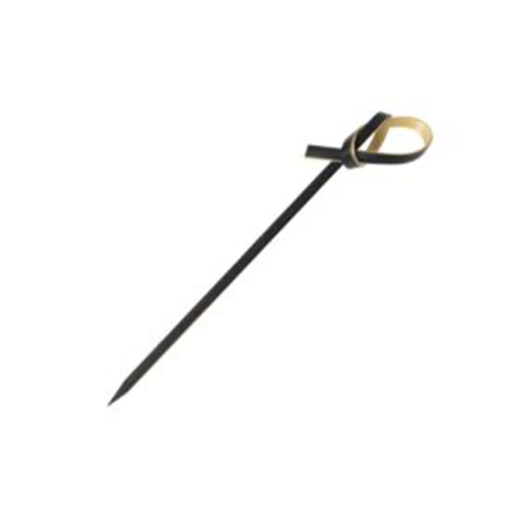 Set of 100 Black Looped Bamboo Skewers