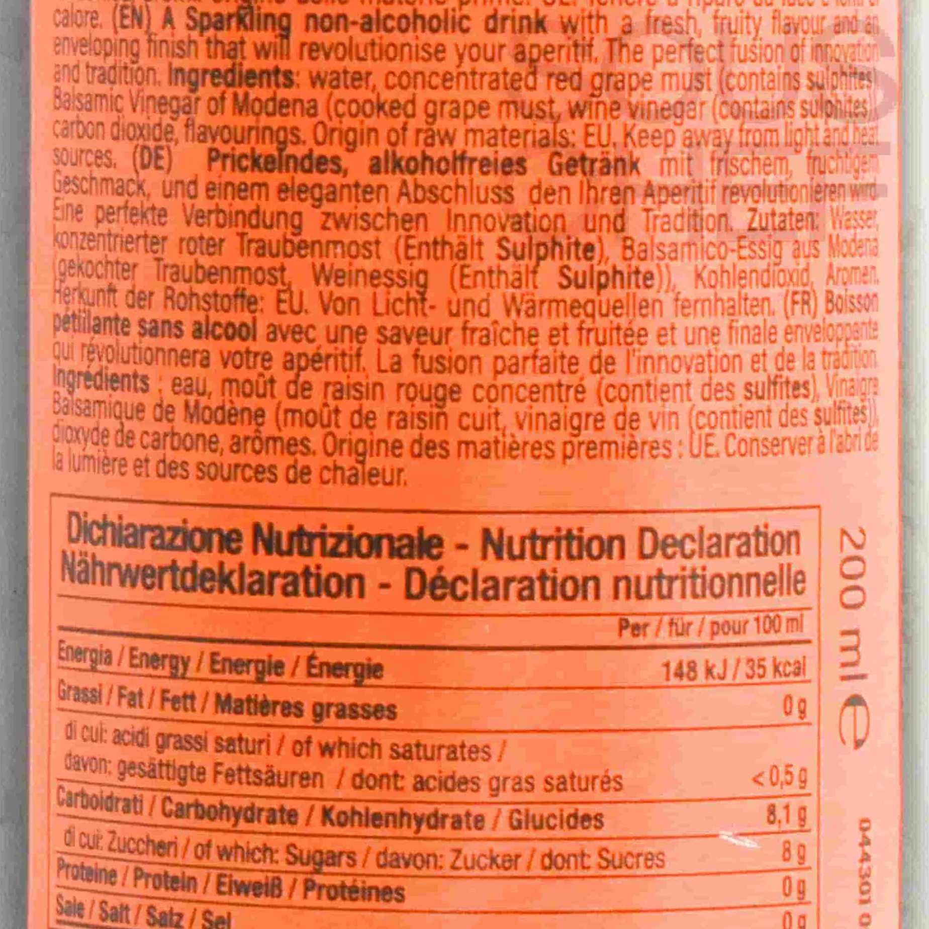 Set of 6 Emilio Non-Alcoholic Aperitivo, 200ml