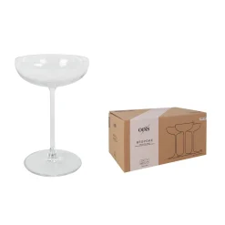 Set of 6 Fine Stemmed Cocktail Coupes, 280ml