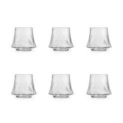 Set of 6 Geometric Tumblers, 290ml