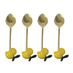 Set of 4 Lemon Dessert Spoons