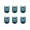 Set of 6 Ribbed Blue Tumblers, 270ml