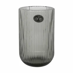 Set of 6 Ribbed Green Highball Glasses, 430ml