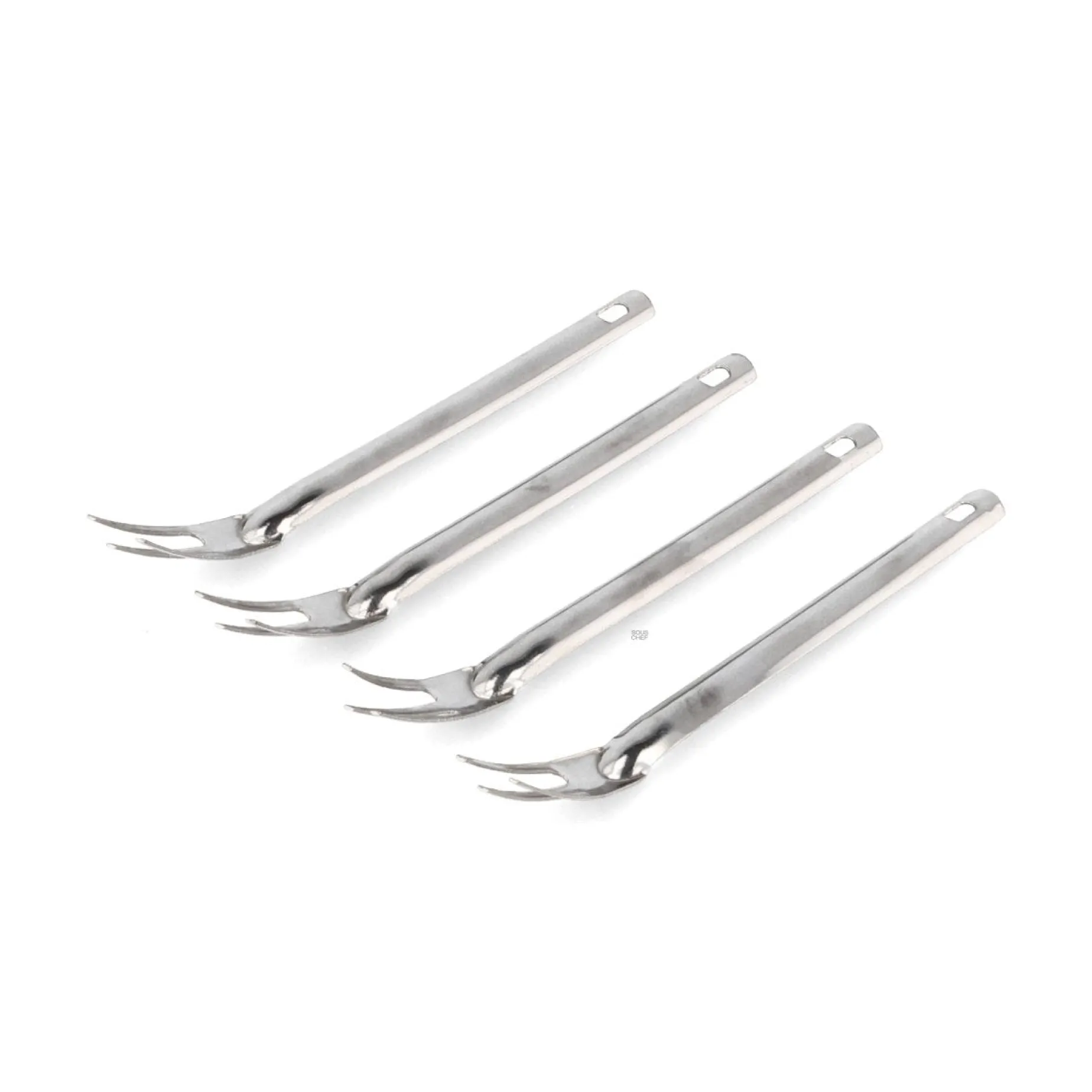 Set of 100 Stainless Steel Canape Tasting Forks