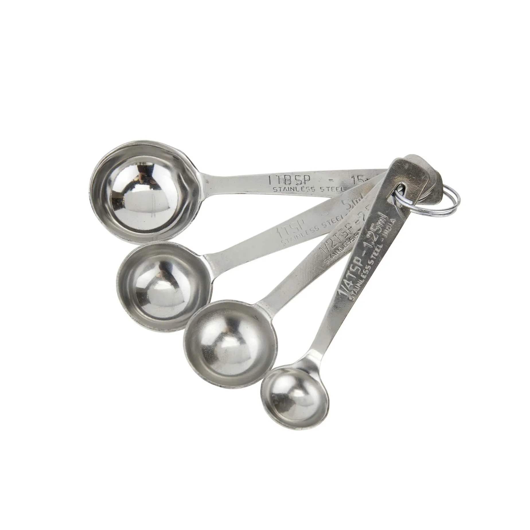 Set of 4 Stainless Steel Measuring Spoons