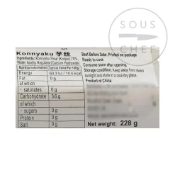 Shirataki Konnyaku Noodle Nests - Knot Yam Noodle, 228g Drained