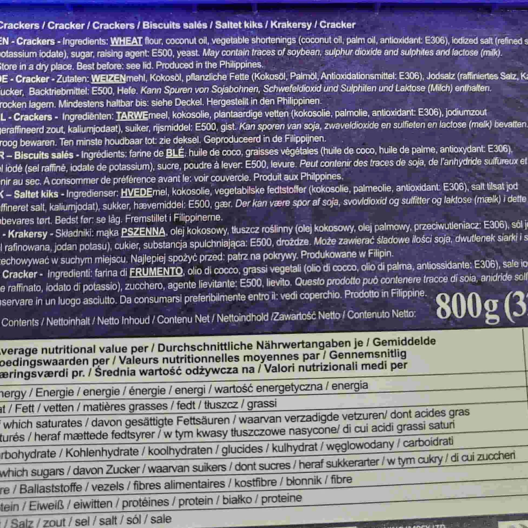 Skyflakes Crackers, 800g