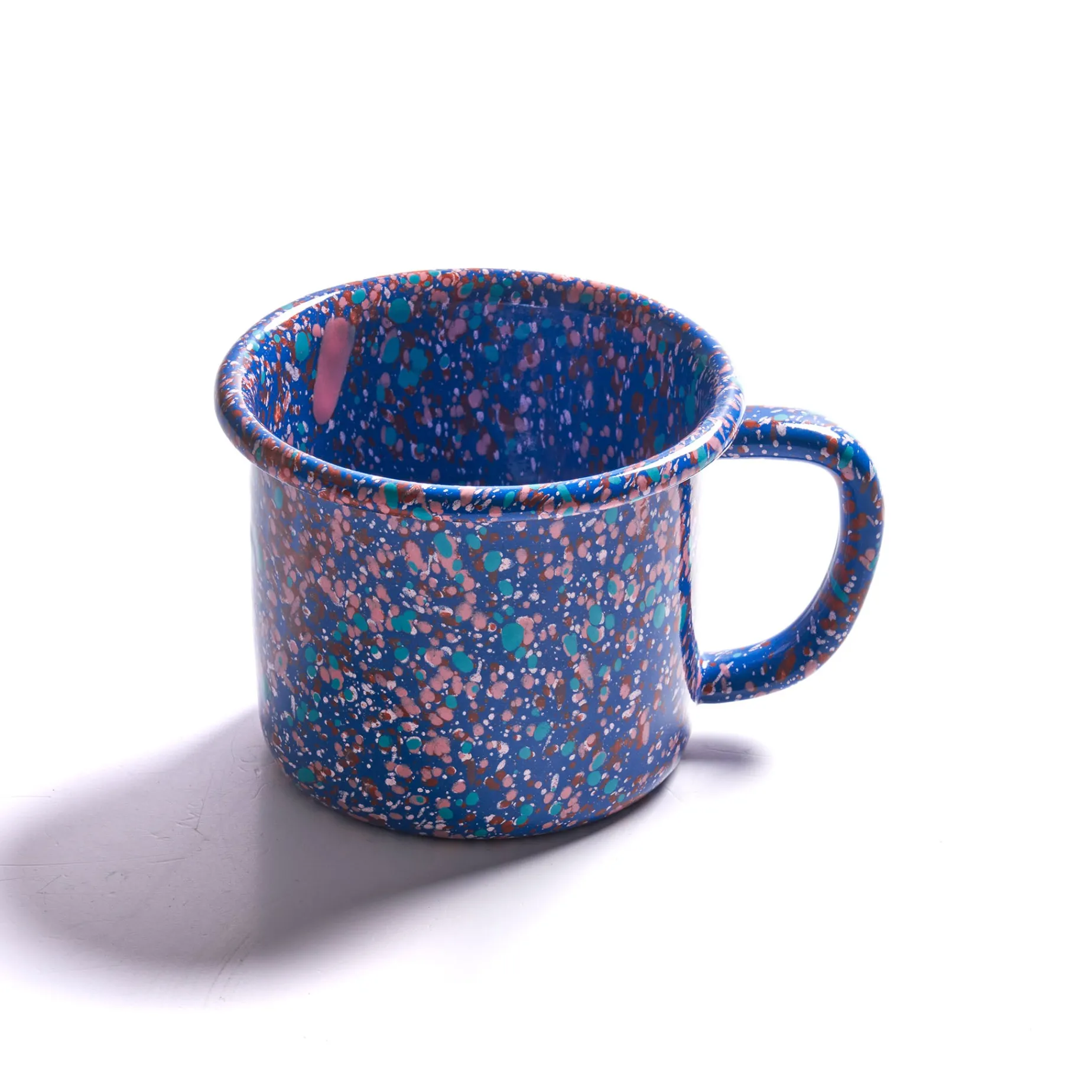 Splatter Fest Enamel Mug Cobalt, Blue, 350ml