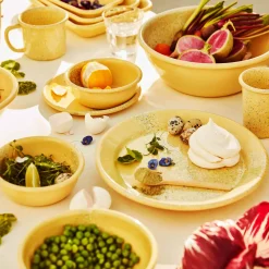 Splatter Fest Enamel Mug, Yellow, 350ml