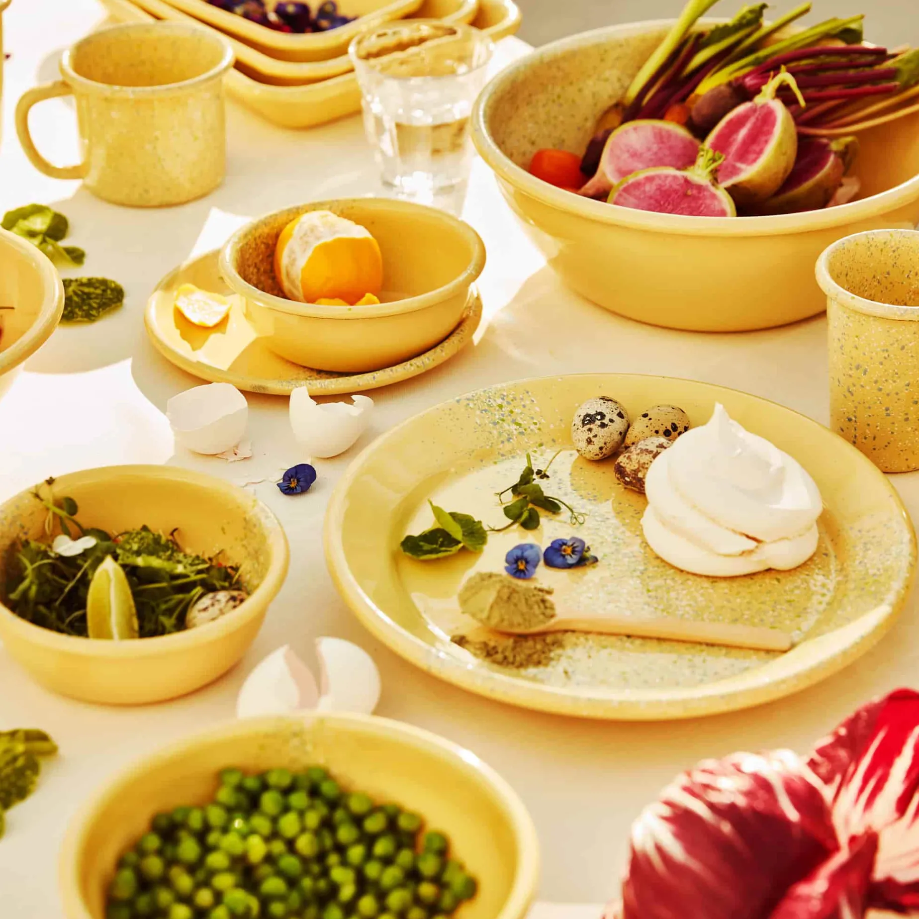 Splatter Fest Enamel Mug, Yellow, 350ml