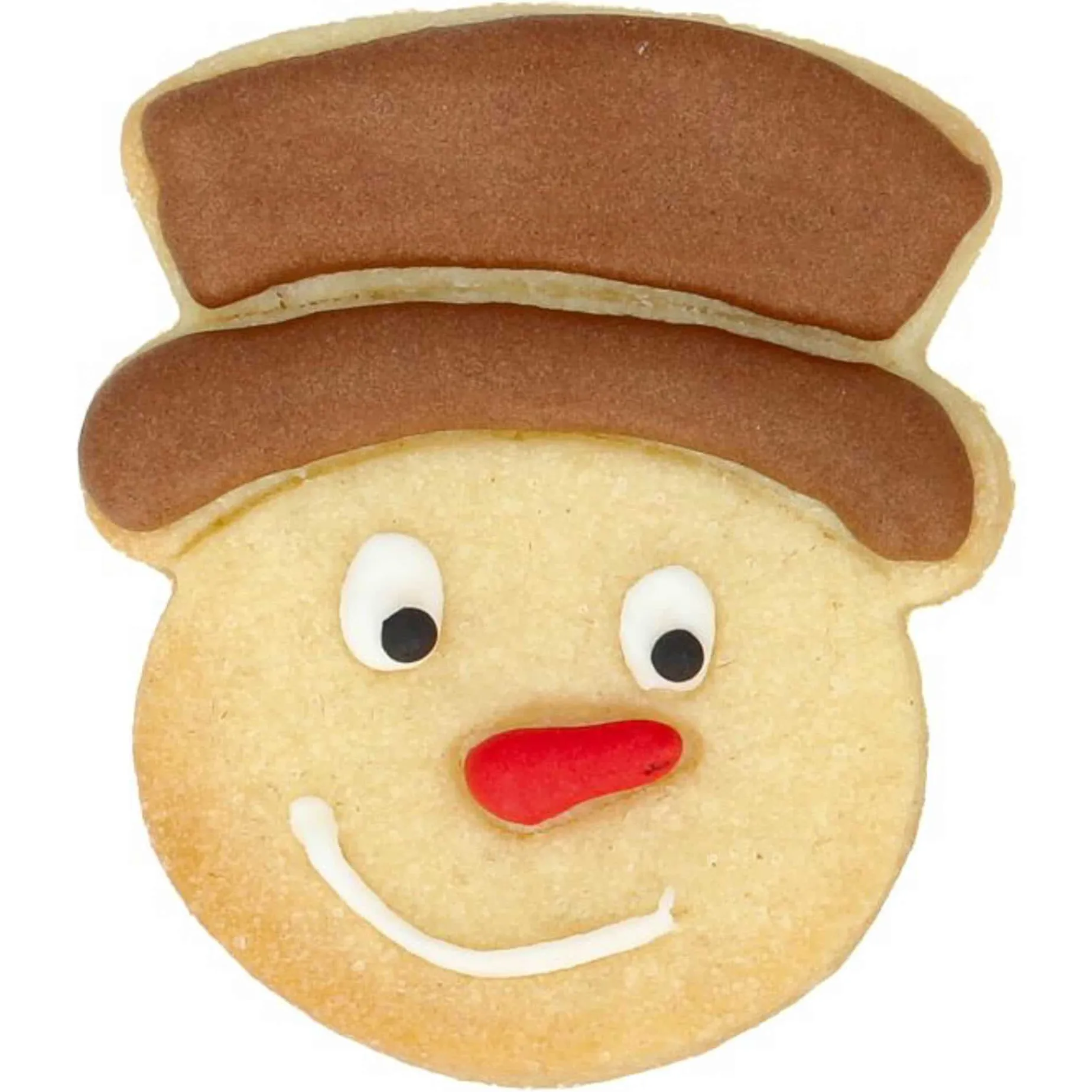 Stainless Steel Snowman Head Cookie Cutter, 6cm