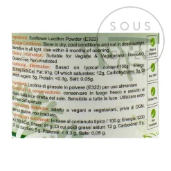 Sunflower Lecithin Powder, 100g