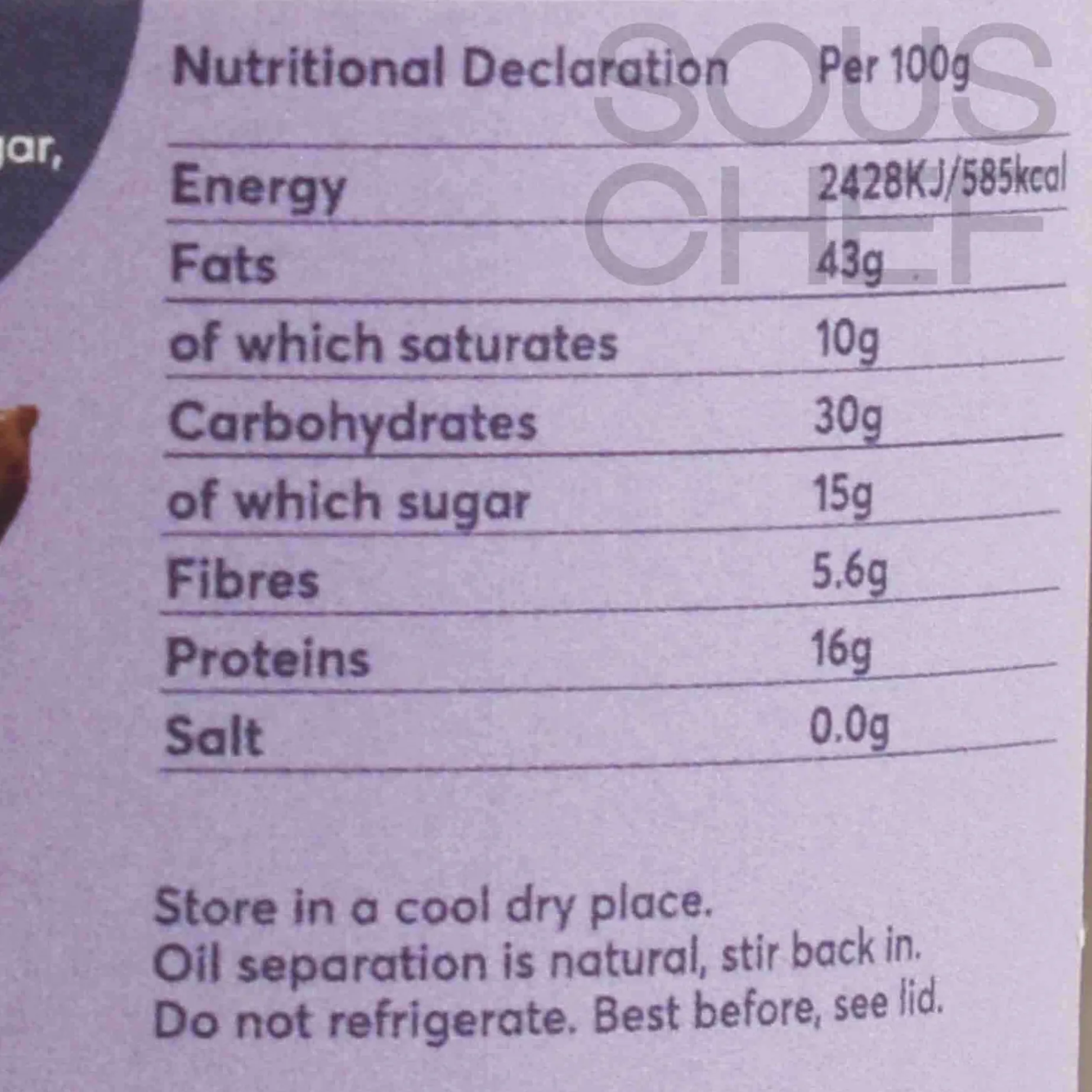 Sunita Cocoa & Sesame Butter, 220g