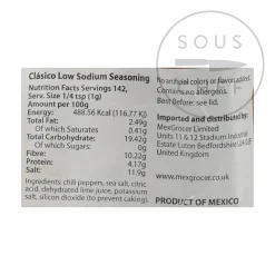 Tajin Low Sodium Chilli Lime Seasoning Mix, 142g