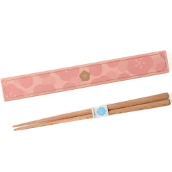Takenaka Wooden Chopsticks in Pink Case
