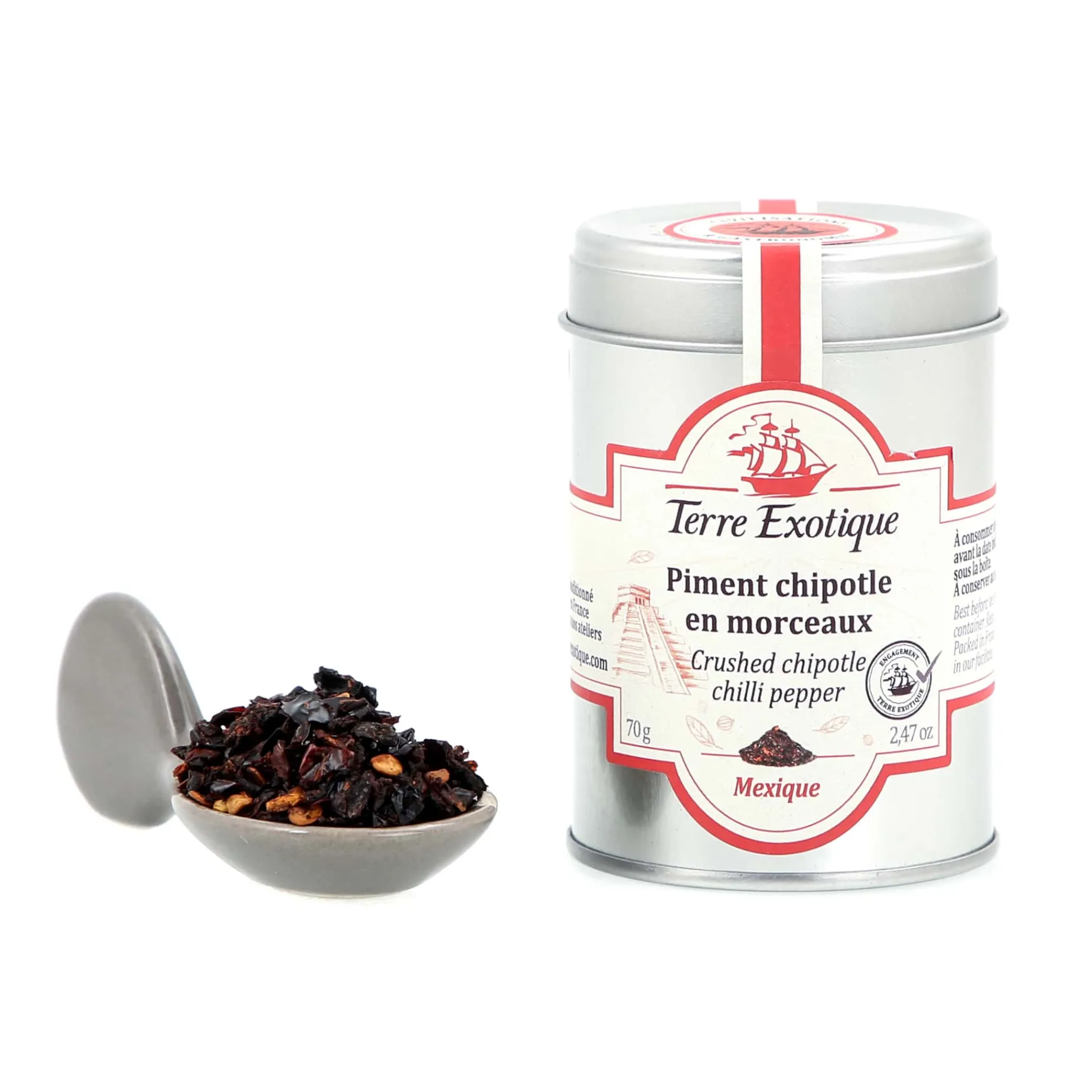 Terre Exotique Crushed Chipotle Chilli Pepper, 70g