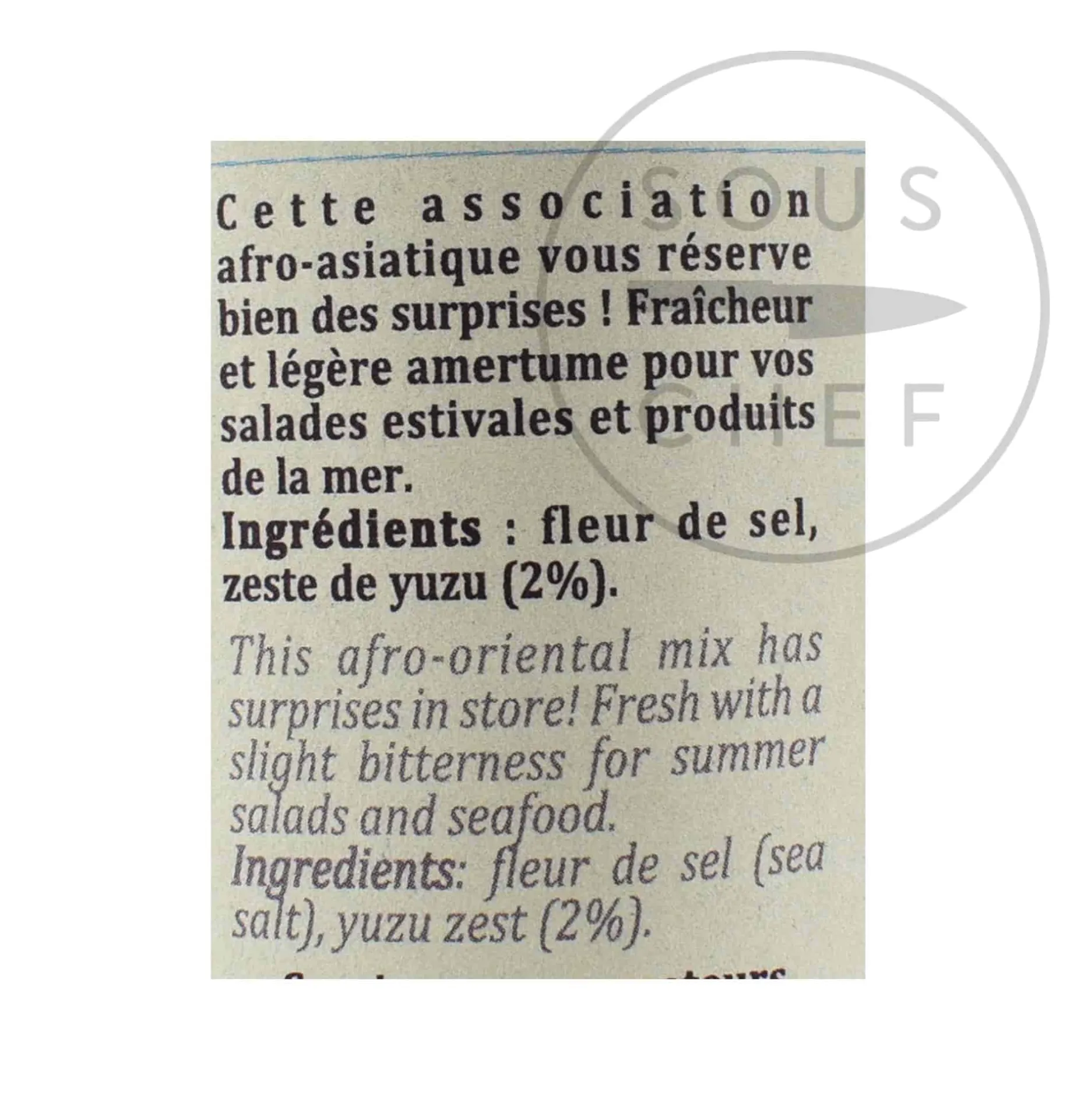 Terre Exotique Fleur De Sel With Yuzu Zest, 90g