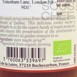 Terre Exotique Organic Pure Maple Syrup, 200ml