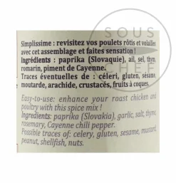 Terre Exotique Roast Chicken Spice Blend, 70g