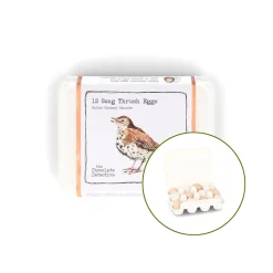 The Chocolate Detective 12 Song Thrush Chocolate Eggs, 150g