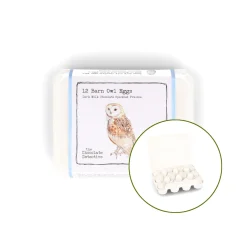 The Chocolate Detective 12 Barn Owl Chocolate Eggs, 150g