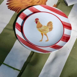 The Platera Lola Chicken Porcelain Side Plate, 21cm