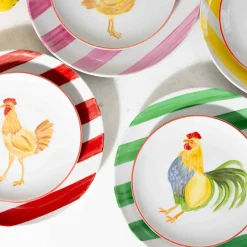 The Platera Lola Chicken Porcelain Side Plate, 21cm