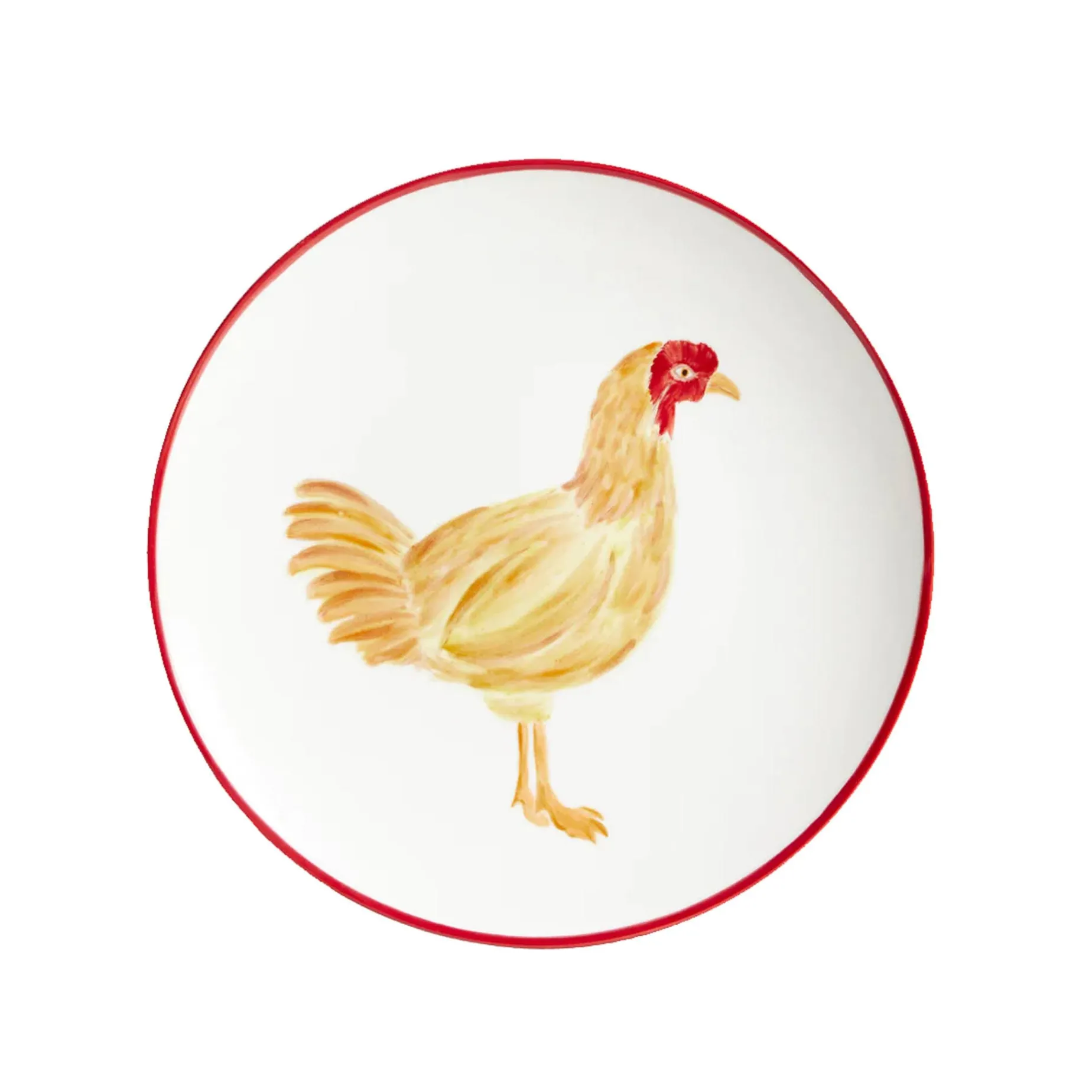 The Platera Menchu Chicken Porcelain Side Plate, 21cm