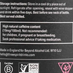 Three Spirit Drinks Blurred Vines Spark 0% Sparkling Rose Wine, 750ml