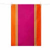 Tissage Moutet Purple & Orange French Jacquard Tea Towel