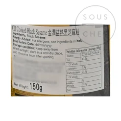 Toasted Black Sesame Seeds, 150g