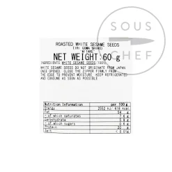 Toasted White Sesame Seeds, 60g