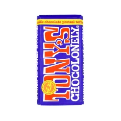 Tony's Chocolonely Dark Milk Chocolate, Pretzel & Toffee, 180g