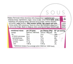 Tony's Chocolonely White Chocolate with Raspberry & Popping Candy, 180g