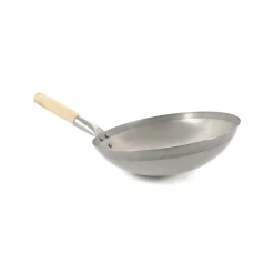 Traditional Round-Base Carbon Steel Wok