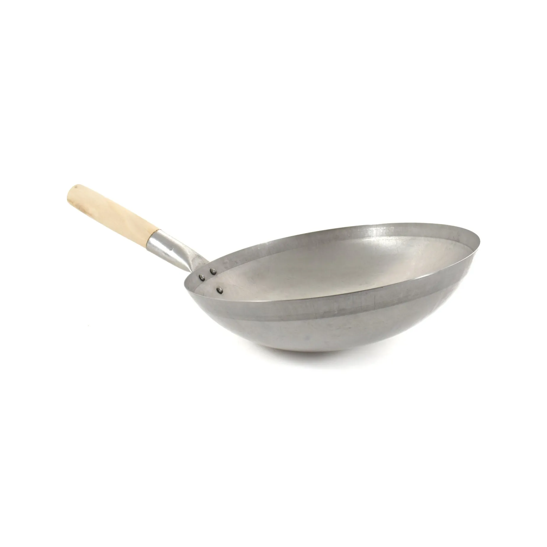 Traditional Round-Base Carbon Steel Wok